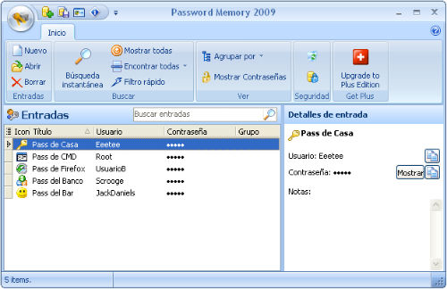 Password Memory