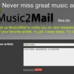 Music2Mail 150x150 Music2Mail para tener notificaciones de música online