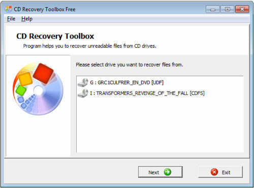 cd recovery toolbox