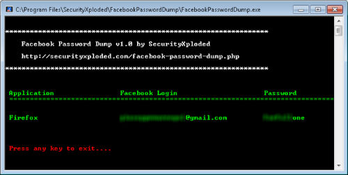 Facebook Password Dump