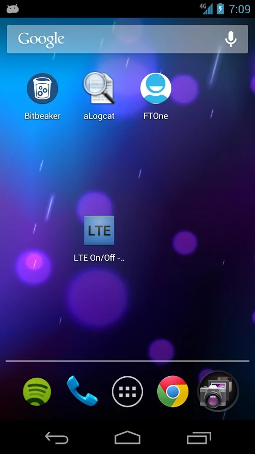 LTE Settings Quick Launch