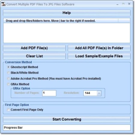 Convert Multiple PDF Files To JPG