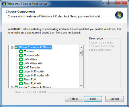 Windows 7 Codec Pack